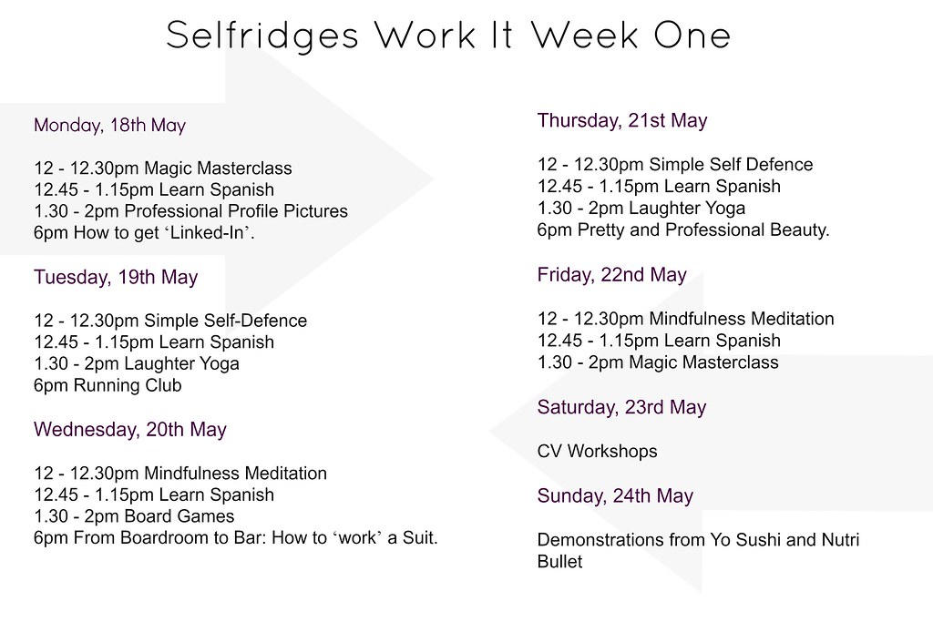 Selfridges Work It